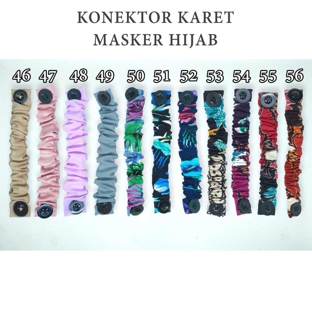 Arnis Konektor Masker Headloop Vol. 3 Strap Masker HIjab / COD