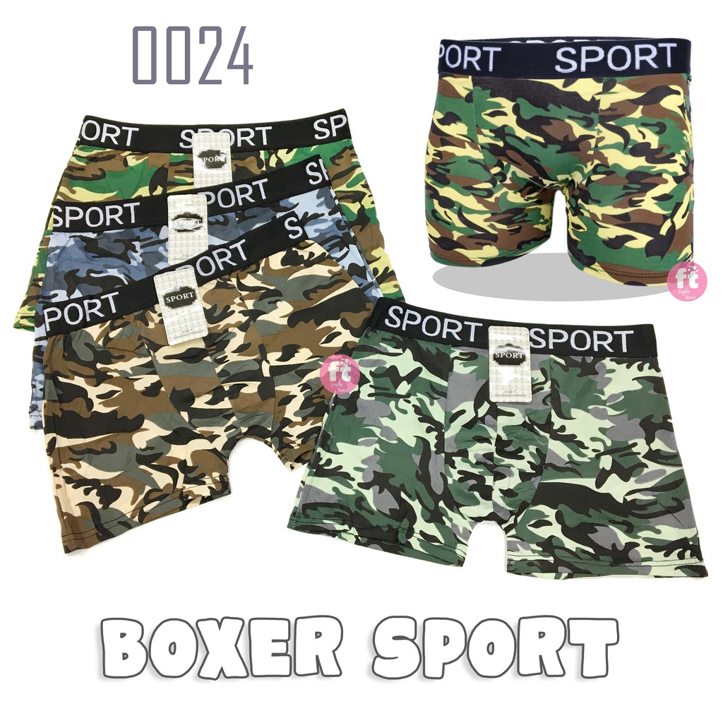 Boxer Pria Import Karet Sport / Premium Men Boxer / CDP SP