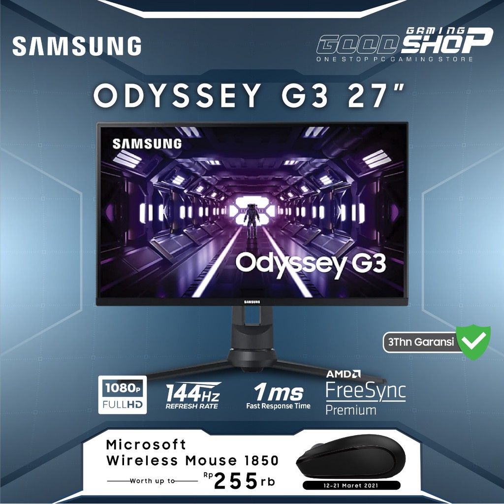 SAMSUNG ODDYSSEY G3 / G-3 27'' FHD Monitor - Gaming Monitor