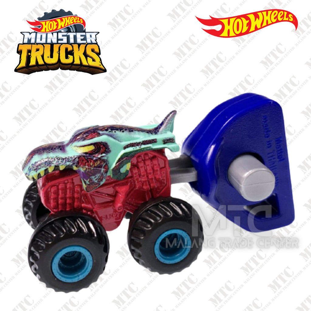 Hot Wheels Monster Trucks Mini Include Launcher atau Pelontar