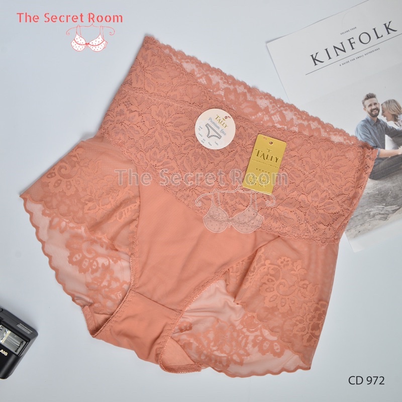 TALLY CD CELANA DALAM SEMI CORSET 972 | FIT XL-XXL | KATUN RENDA | HIGH WAIST | FREE SIZE