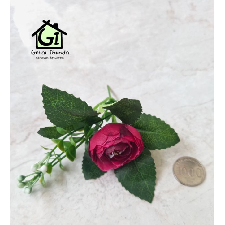 Bunga artificial ranumcullus hiasan hantaran pernikahan lamaran