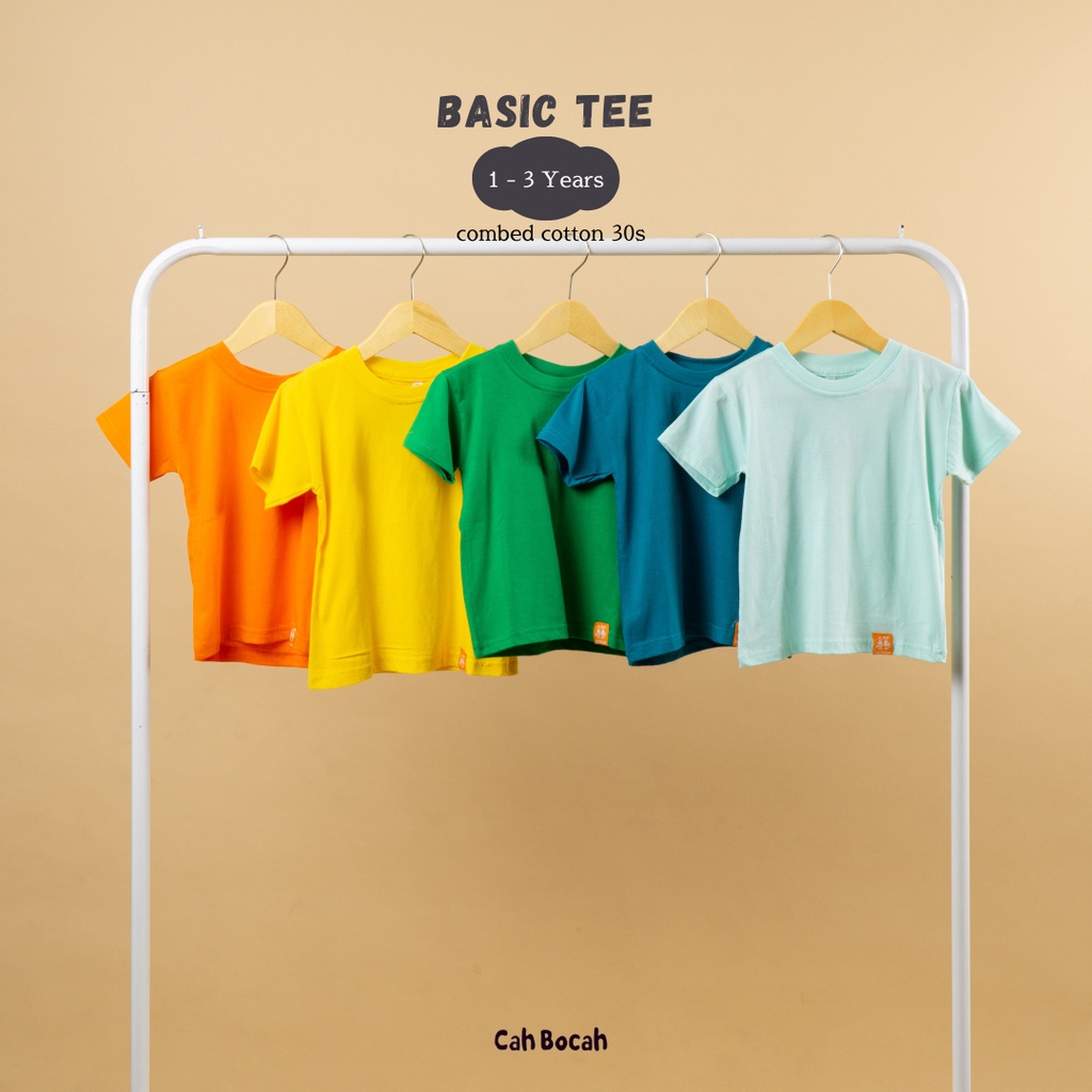 Cah Bocah Basic Tee Unisex  6 - 36 Bulan