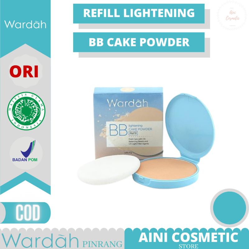 Wardah Refill Lightening BB Cake Powder - Bedak