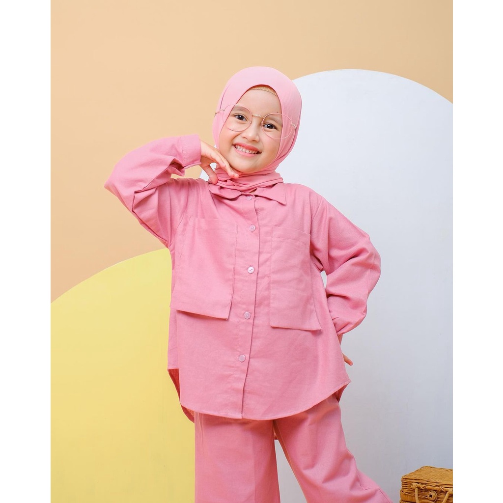 Promo HAURA BAJU SETELAN ANAK SETCEL ONESET Elegan