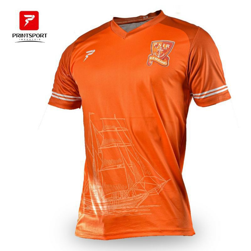 Jersey PSIR Rembang ORIGINAL Home 2018 Liga 2 SPONSORLESS Orange AUTHENTIC PSI