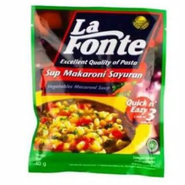 

La Fonte Makaroni Rasa Sup Sayuran 40 gr