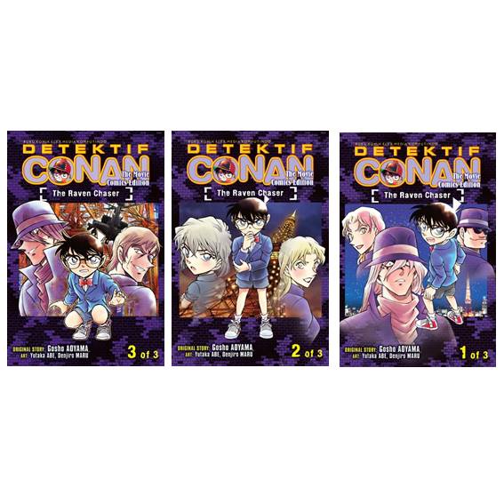Komik Detektif Conan The Movie The Raven Chaser/Shiba Yuusuke Morita Kisetsu/Gramedia [Original 100%