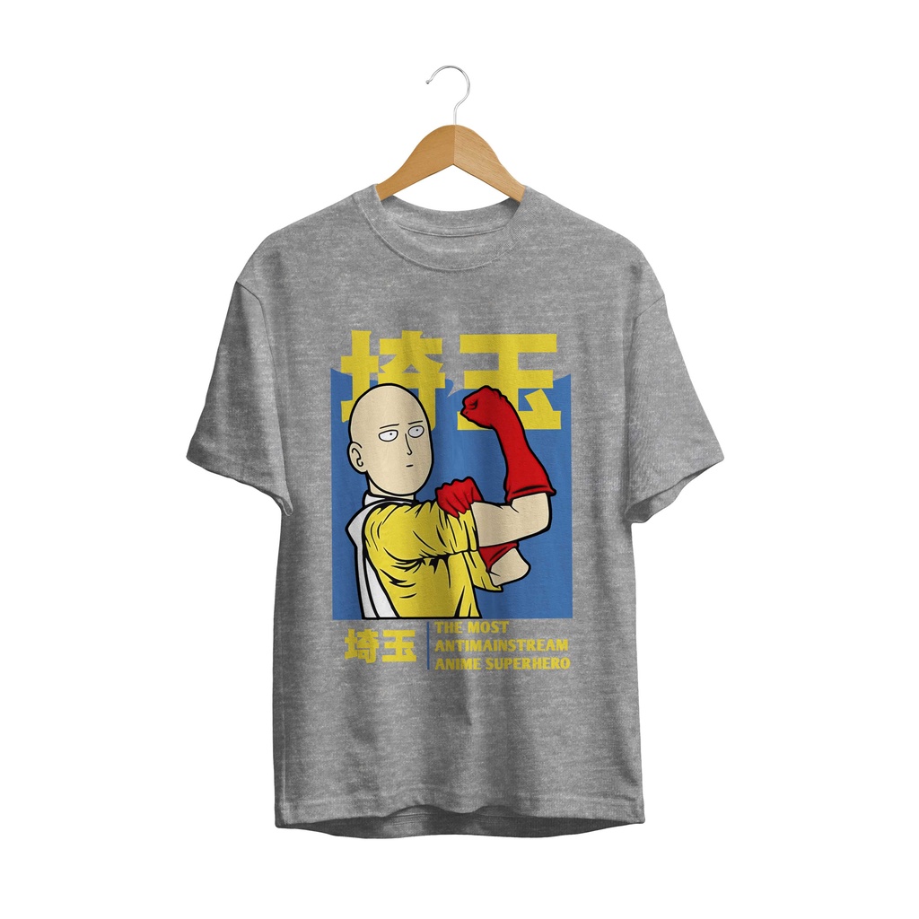 KAOS DISTRO MANGA JAPAN LOGO SAITAMA THE MOST HERO PREMIUM SERIES