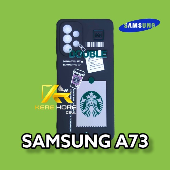 CASE SAMSUNG A73 SQUARE EDGE SOFTCASE STARBUCKS SAMSUNG A73