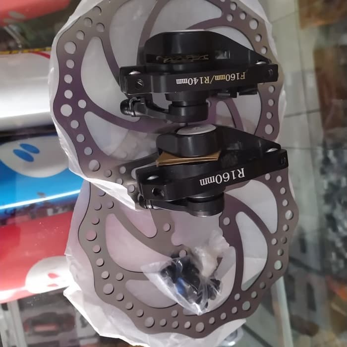 Rem Cakram Sepeda MTB Satu Set Depan Belakang ML0293