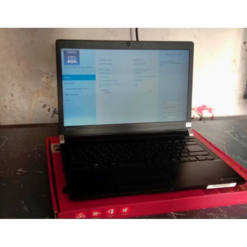 Toshiba Dynabook R734▪️Core i5 Gen 4 ▪️ RAM 4gb▪️ SSD 128 gb ▪️ Layar 13,3 inch ▪️ Webcam