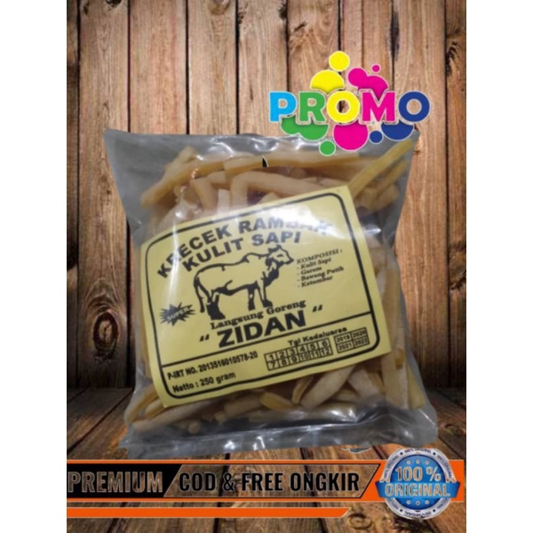 

2Xbtygneal Sakha Snack ) Krupuk Kulit Sapi Asli/Krecek Rambak Kulit Sapi Siap Goreng