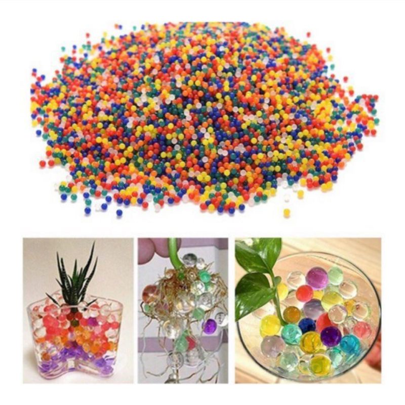 100 gram 100.000 butir hidrogel hydrogel waterbeads media tanam