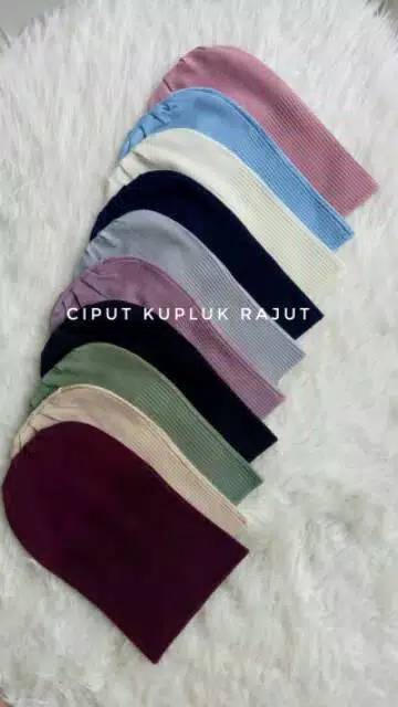 Ciput Rajut Kupluk Premium Motif Salur