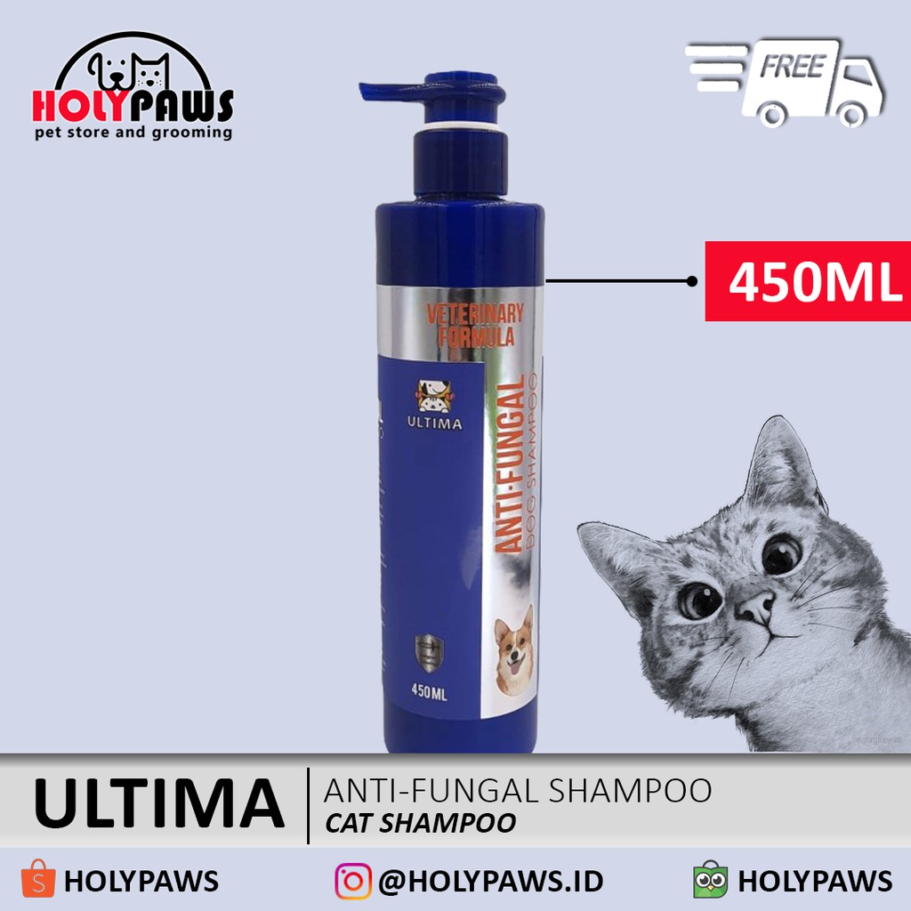 Jual New ULTIMA Anti Fungal Cat Shampoo 450ml Shopee Indonesia