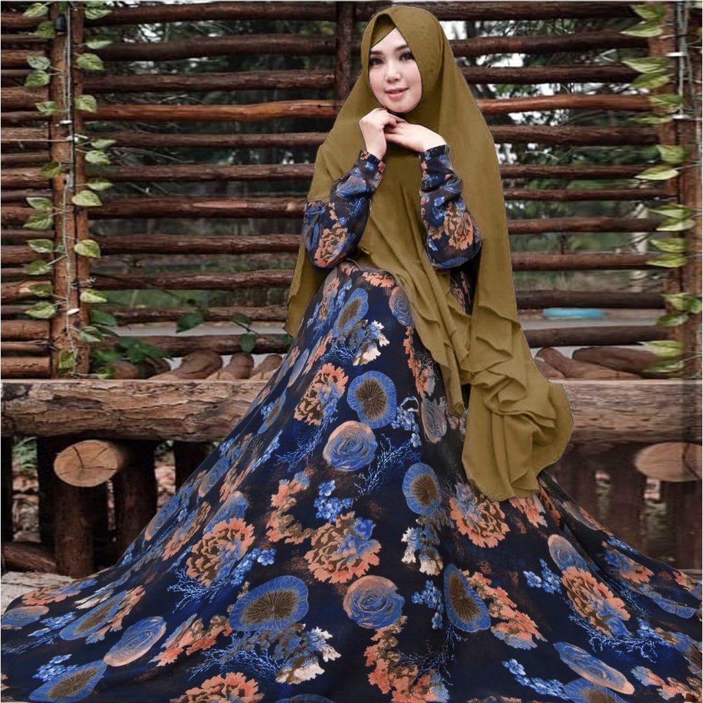 SYARII monalisa premium set khimar seruty bebydoll 2 layer/ gamis syarii ceruty bebydoll terbaru