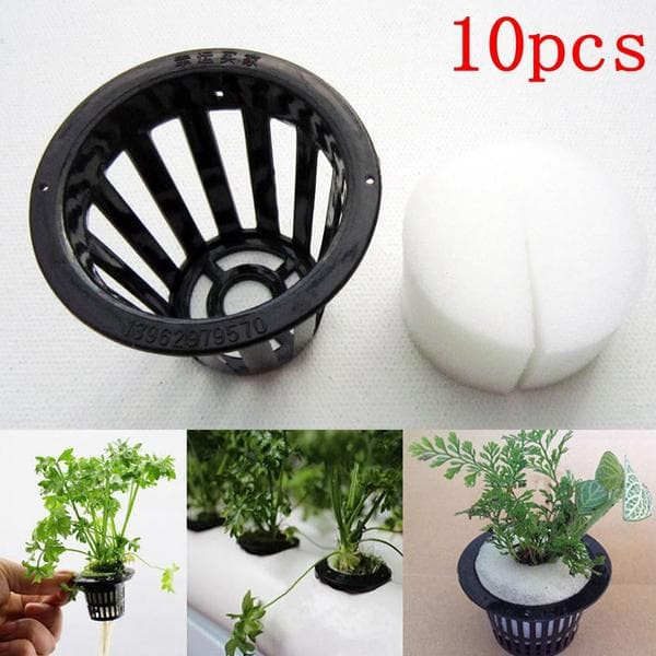 Net Pot Hidroponik 5cm ( 10 PCS) Hitam Wadah Media Tanaman Taman Kebun Garden Netpot Planting