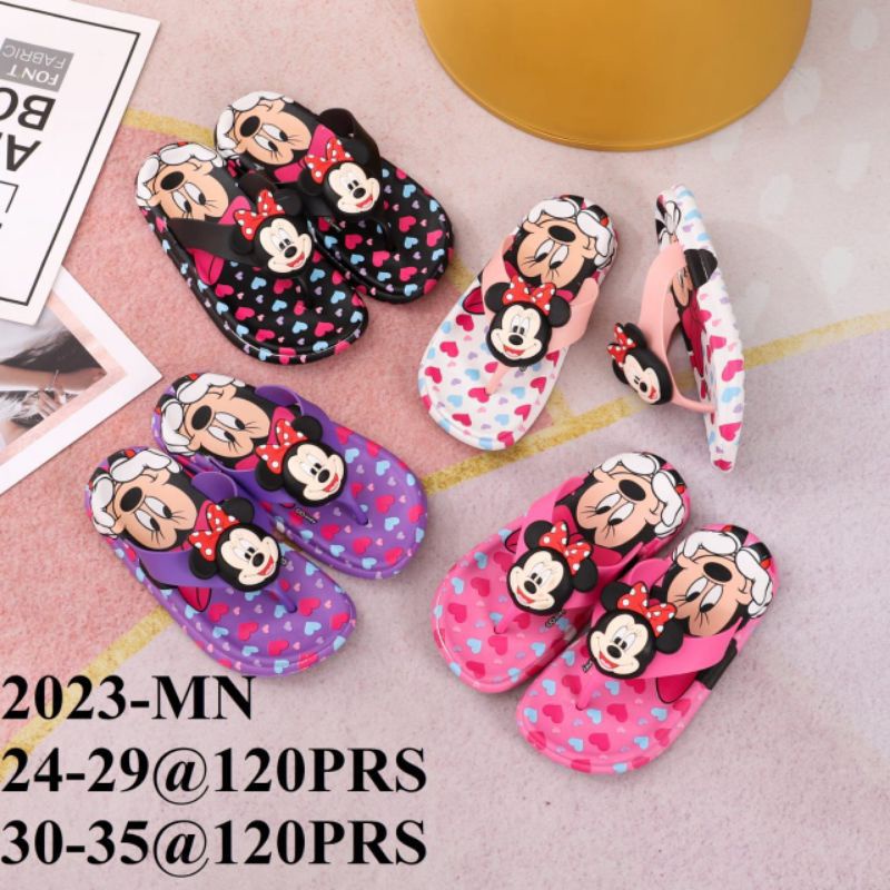 Sandal Jepit Anak Karakter Minnie Mouse Love 2023