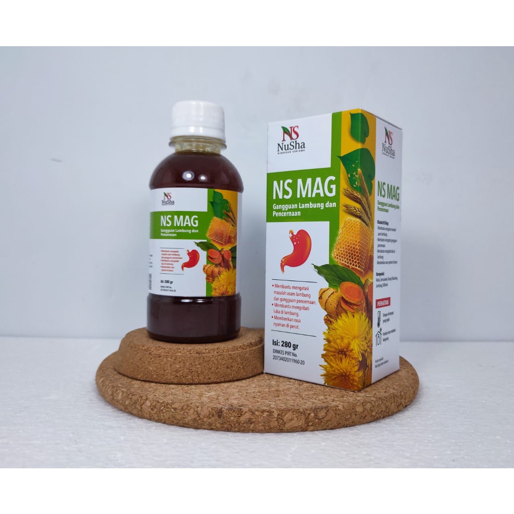 Madu Herbal Asam Lambung Madu NS MAG (6 in 1) Mengobati Maag,gerd,mual,Kembung Isi 280 gr