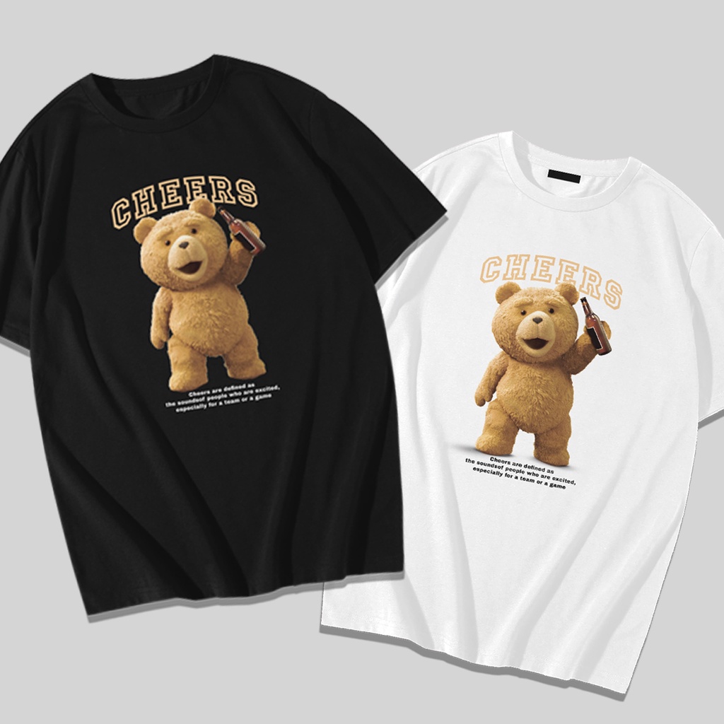 Kaos Distro Oversize Beruang Metal / Kaos Oversize Teddy Bear Metal