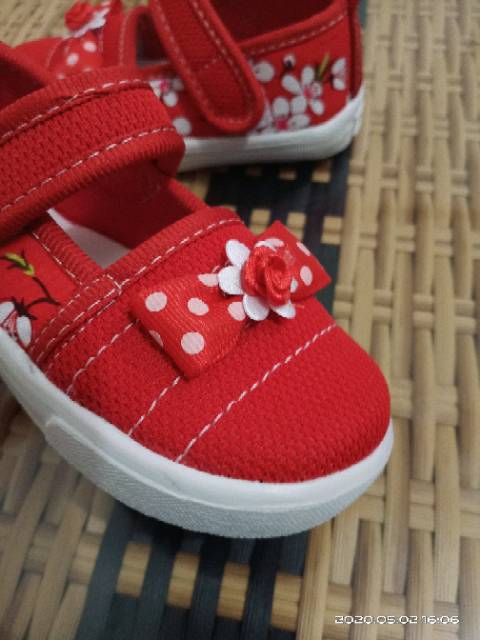 Sendal anak perempuan casual pita depan usia 1 2 3 tahun size 22-25 murah