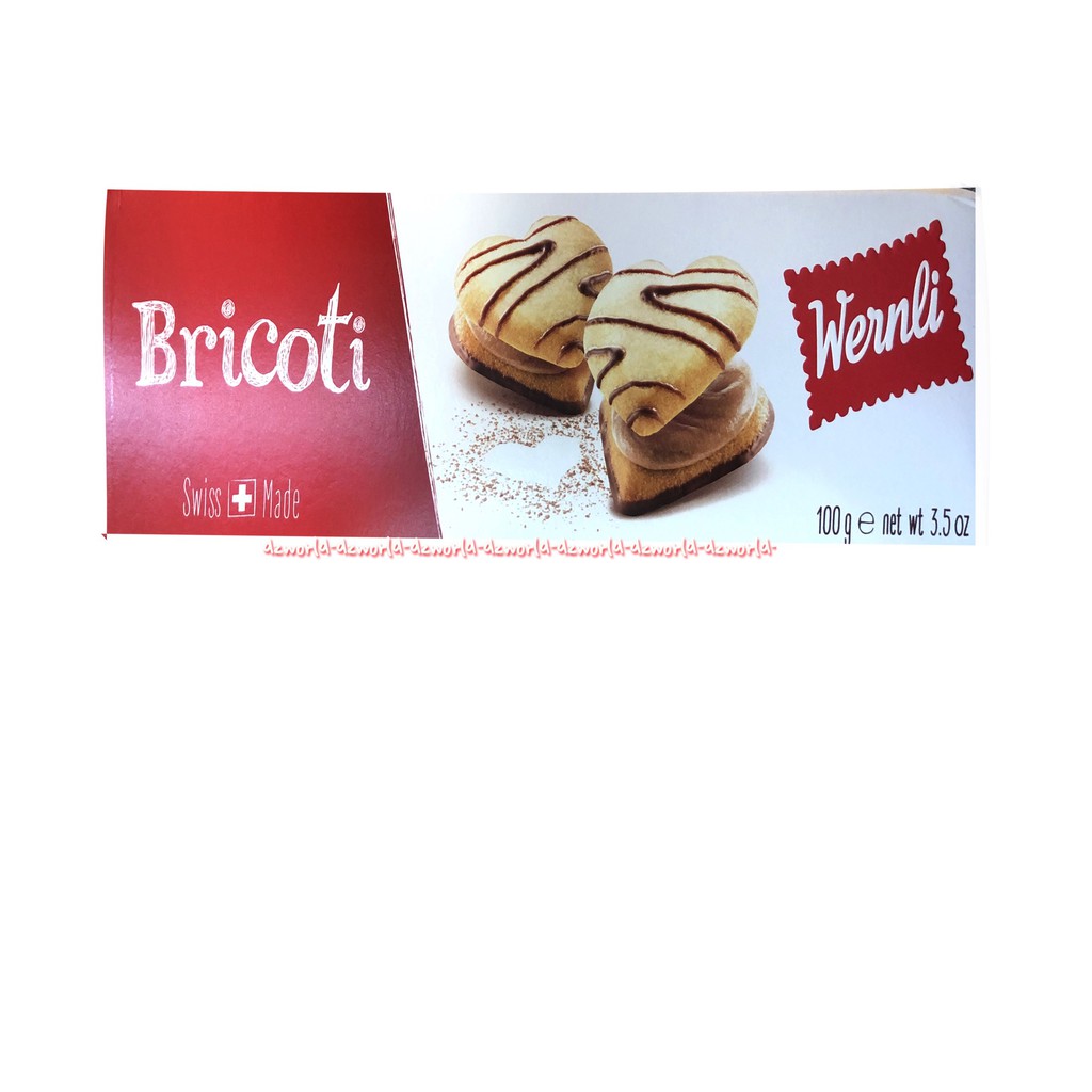 Wernli Truffet Bricoti Choco Petit Beurre 125gr Snack Cemilan Biskuit Coklat Swiss Wenrli