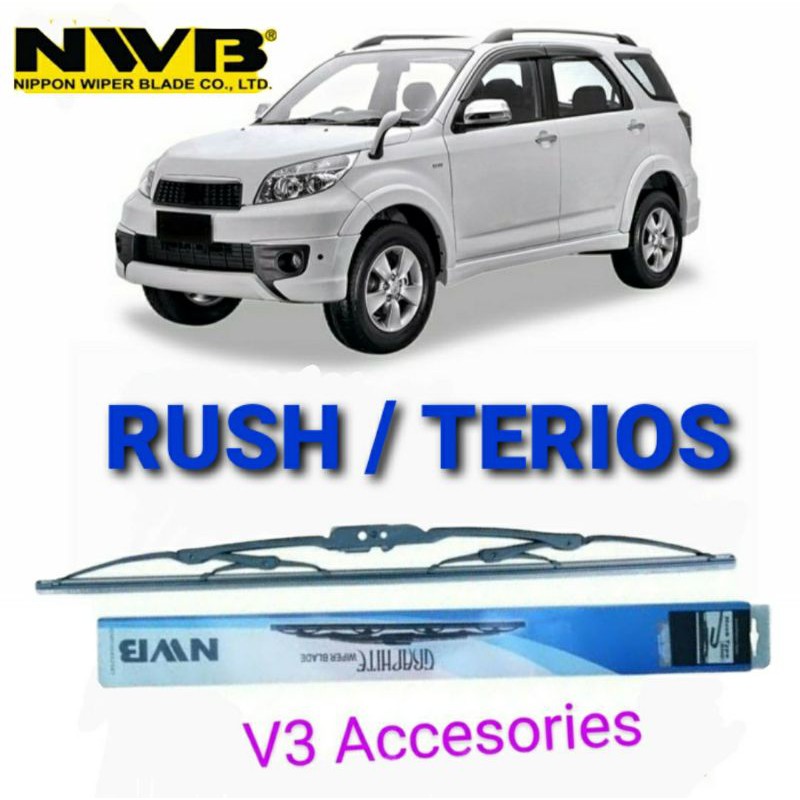 wiper NWB Graphite RUSH TERIOS sepasang