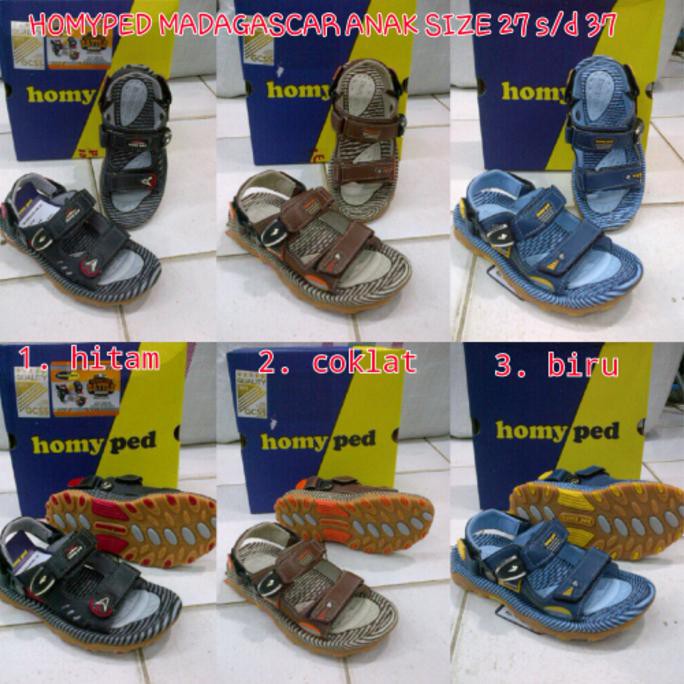Kualitas Terbaik Sandal Gunung Homyped Madagascar Anak Size 30 S/D 36 CUCI GUDANG