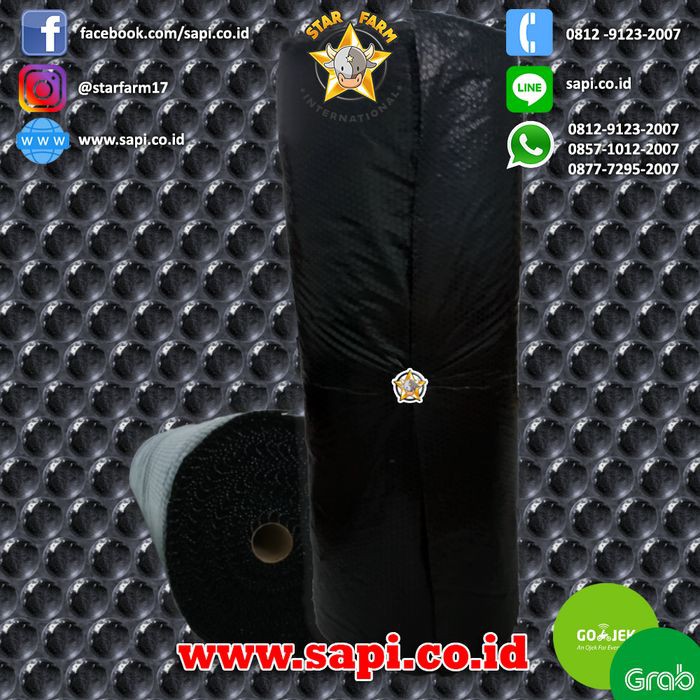 

Bubble Wrap Roll Tebal - Warna Hitam / Merah / Biru - 125 CM X 50 M