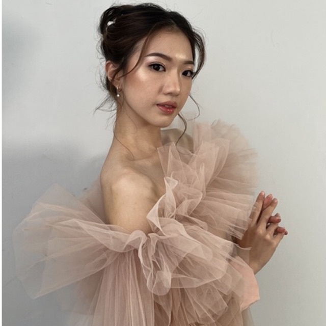𝙏𝙪𝙩𝙪𝙡𝙡𝙚 Bloomy Ruffle Tile Set / Ruffle Makeup / Ruffle MUA / Kimono Makeup / Kimono Pengantin