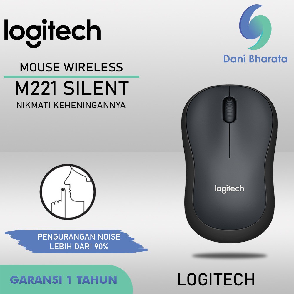 Logitech M221 Silent Mouse - Charcoal