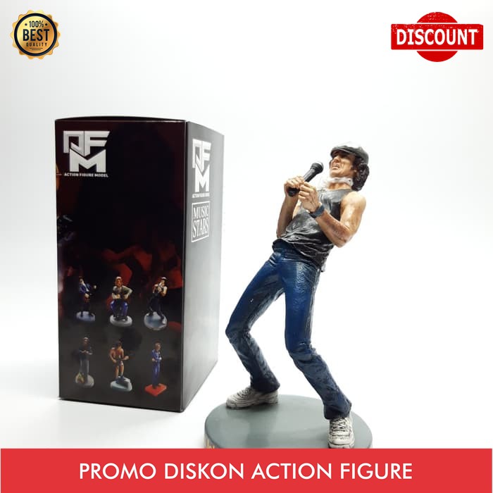 Action figure brian johnson acdc action figure brian johnson acdc Pajangan brian johnson acdc