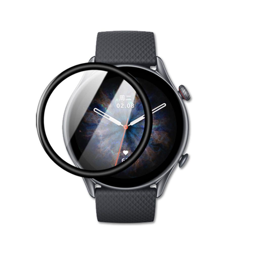 Nanas 2Pcs Film Aksesoris 3D Tepi Melengkung Full Cover Pelindung Untuk Amazfit GTR3/GTR3 Pro