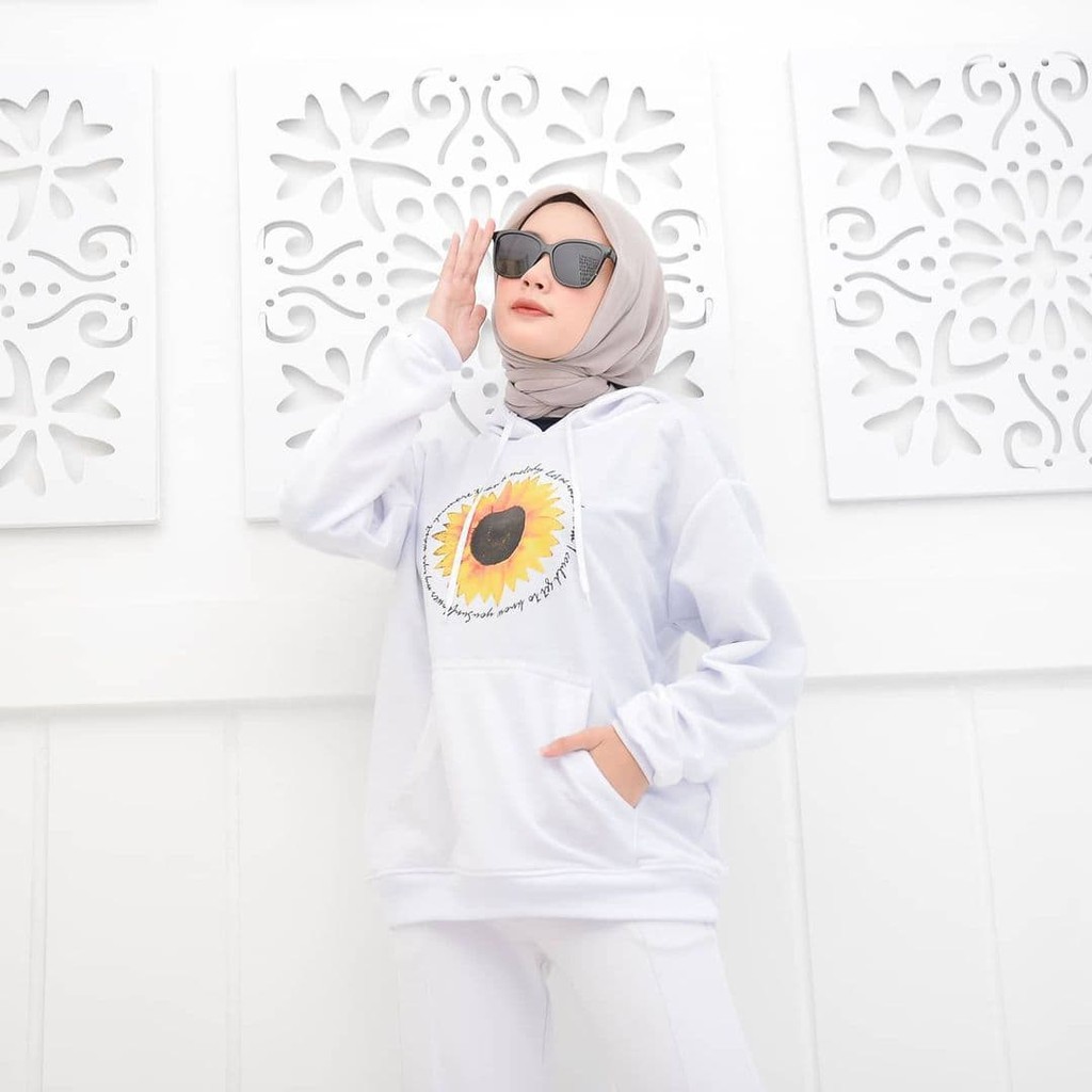 Nara Grosir - Big Sun Flower Sweater | Fashion Terkini | Sweater Termurah