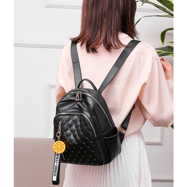 TAS RANSEL WANITA KULIT BACKPACK IMPORT GENDONG PUNGGUNG SEKOLAH PAZEL PREMIUM KULIAH KERJA FASHION KOREA KEKINIAN REMAJA CEWEK MURAH