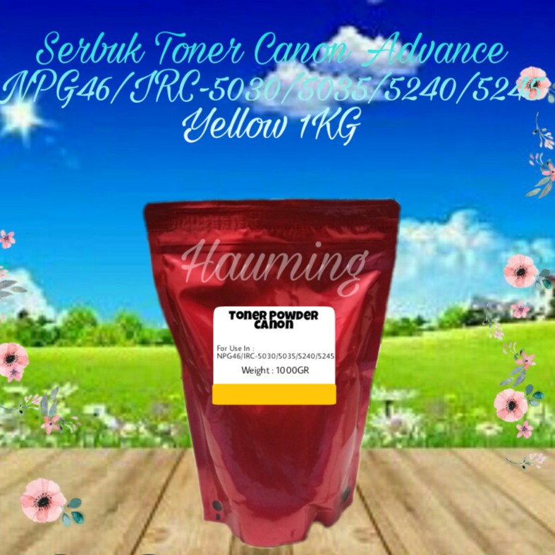 Serbuk Toner Canon Advance IR ADV NPG46 NPG 46 C5030 C5035 C5235 C5240 C5245 IRC-5030 Yellow 1kg