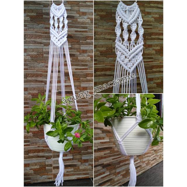 Gantungan pot tali kur