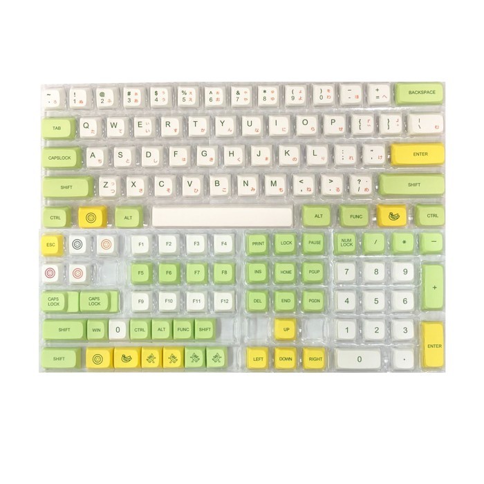 KEYCAPS BANANA FRUIT PBT XDA PROFILE JAPAN ROOT MECHANICAL KEYBOARD