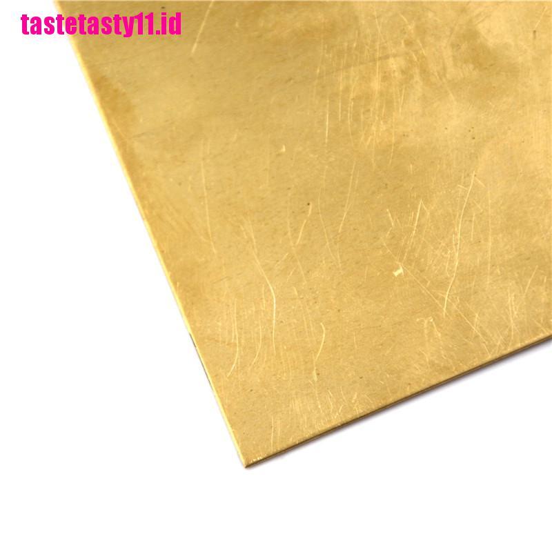 【TTID】Brass Metal Thin Sheet Foil Plate Thick 0.5mm/0.8mm/1mm/2mm 100X100mm DIY