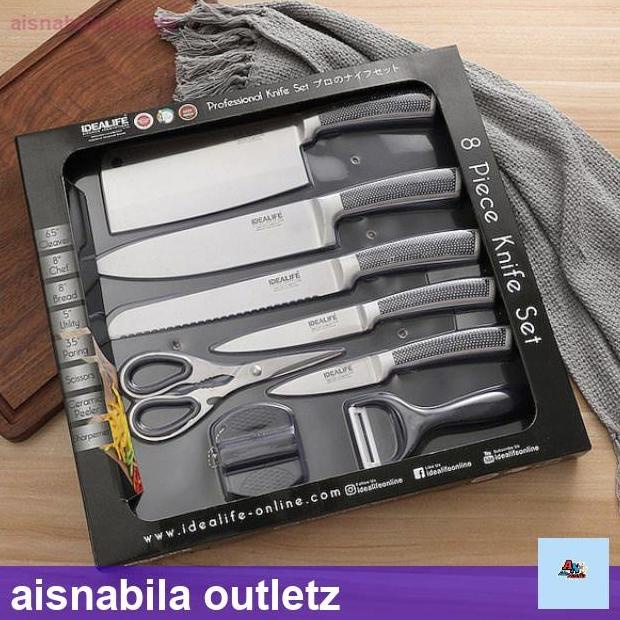 

IL-163S PROFESSIONAL KNIFE SET PERLENGKAPAN PISAU DAPUR IDEALIFE BVN65496G