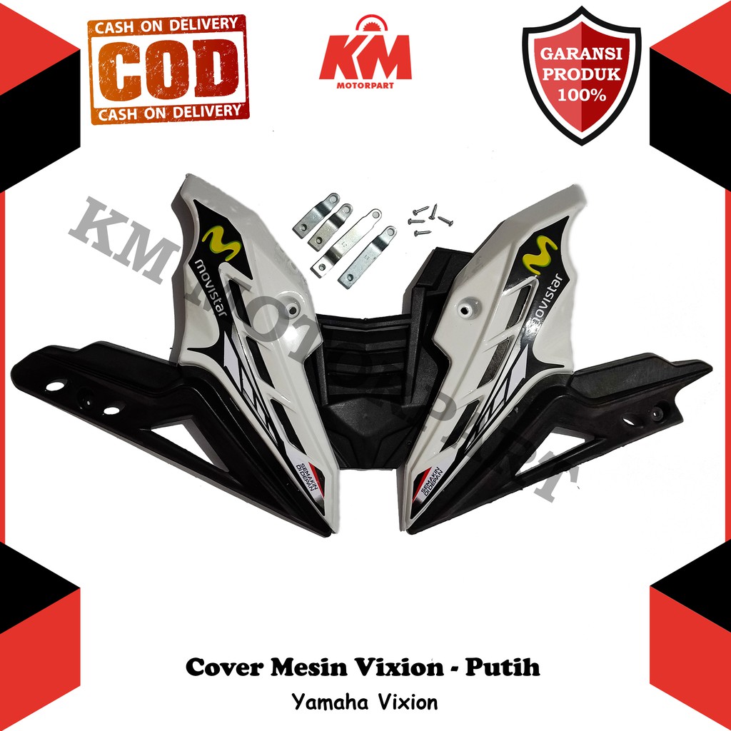 Cover Mesin Vixion Old New NVL NVA Tutup Engine Transformer Movistar Merah Hitam Putih Biru