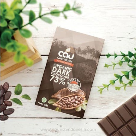 Cau Chocolate, Organic Dark Chocolate 73% Sea salt 50gr