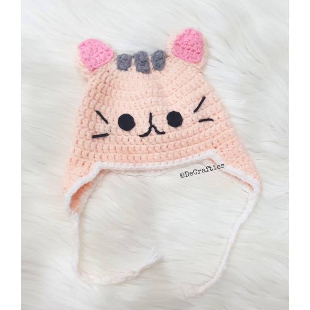 Kitty baby hat