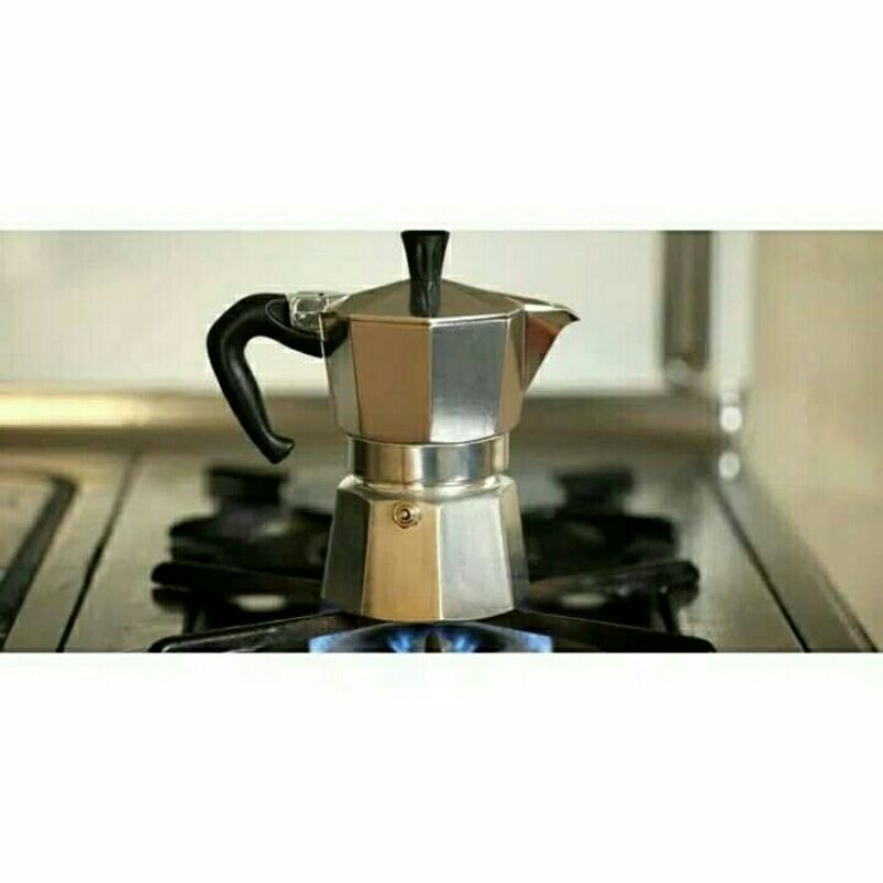 Moka Pot 1 cup 2 cup 3 cup 6 cup Espresso Coffee Maker Alat kopi manual-6