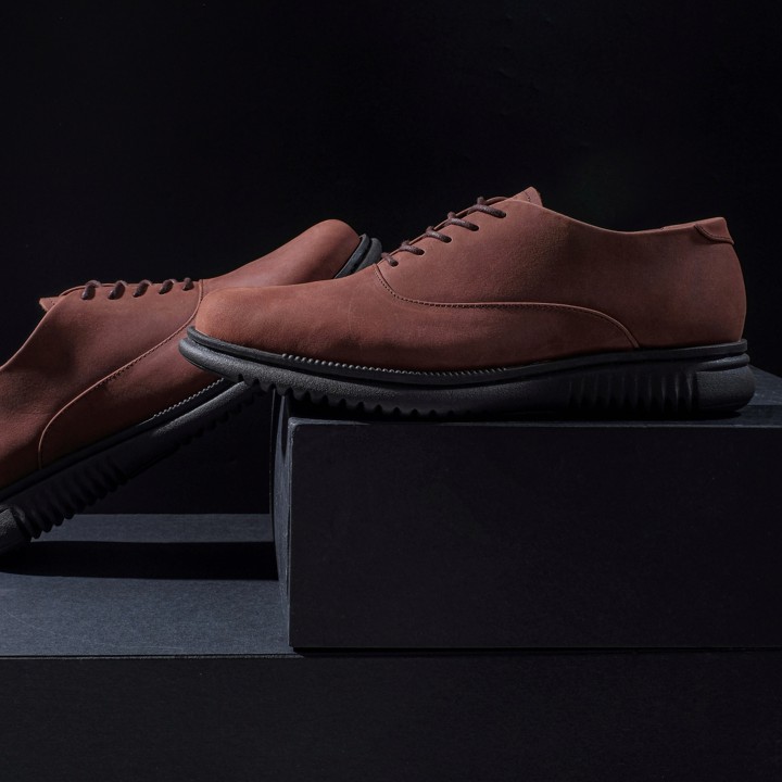 LONDON 2.0 CHOCO - Pantofel Pria Kulit Asli Kasual Formal Kerja Kuliah Sepatu Pantopel Casual Pria