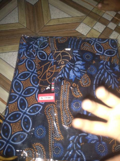Batik Kemeja Lengan Panjang Motif Khas Pekalongan Baju Seragam Kantor Alkhalis