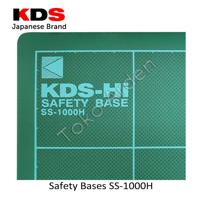 

Limited Pisau Cutter Kds Safety Bases Ss-1000H / Cutting Mat - Made In Japan Bagus