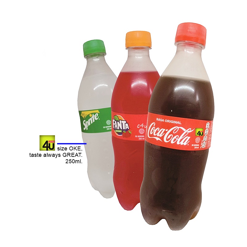 

Coca-Cola, Sprite, Fanta OKE - Carbonated Drink - 250ml RTD BOTOL