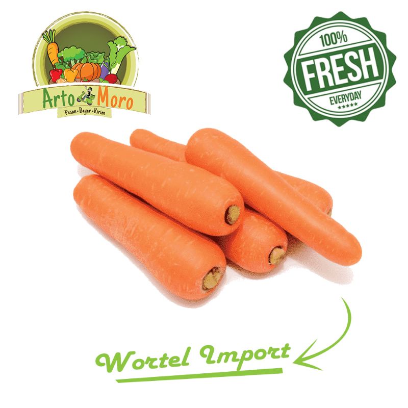 

WORTEL IMPORT (Sayur Artomoro) 500 gram